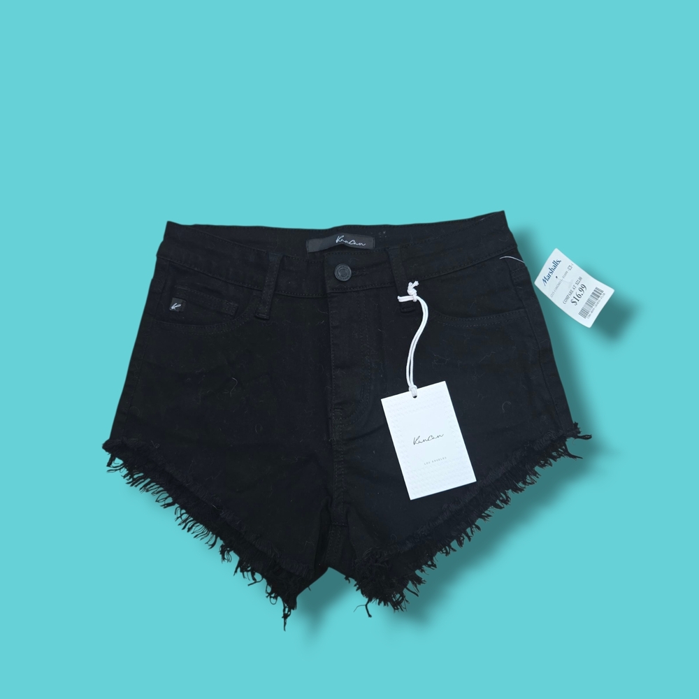 ★NWT☆★KanCan Black Raw Hem Shorts